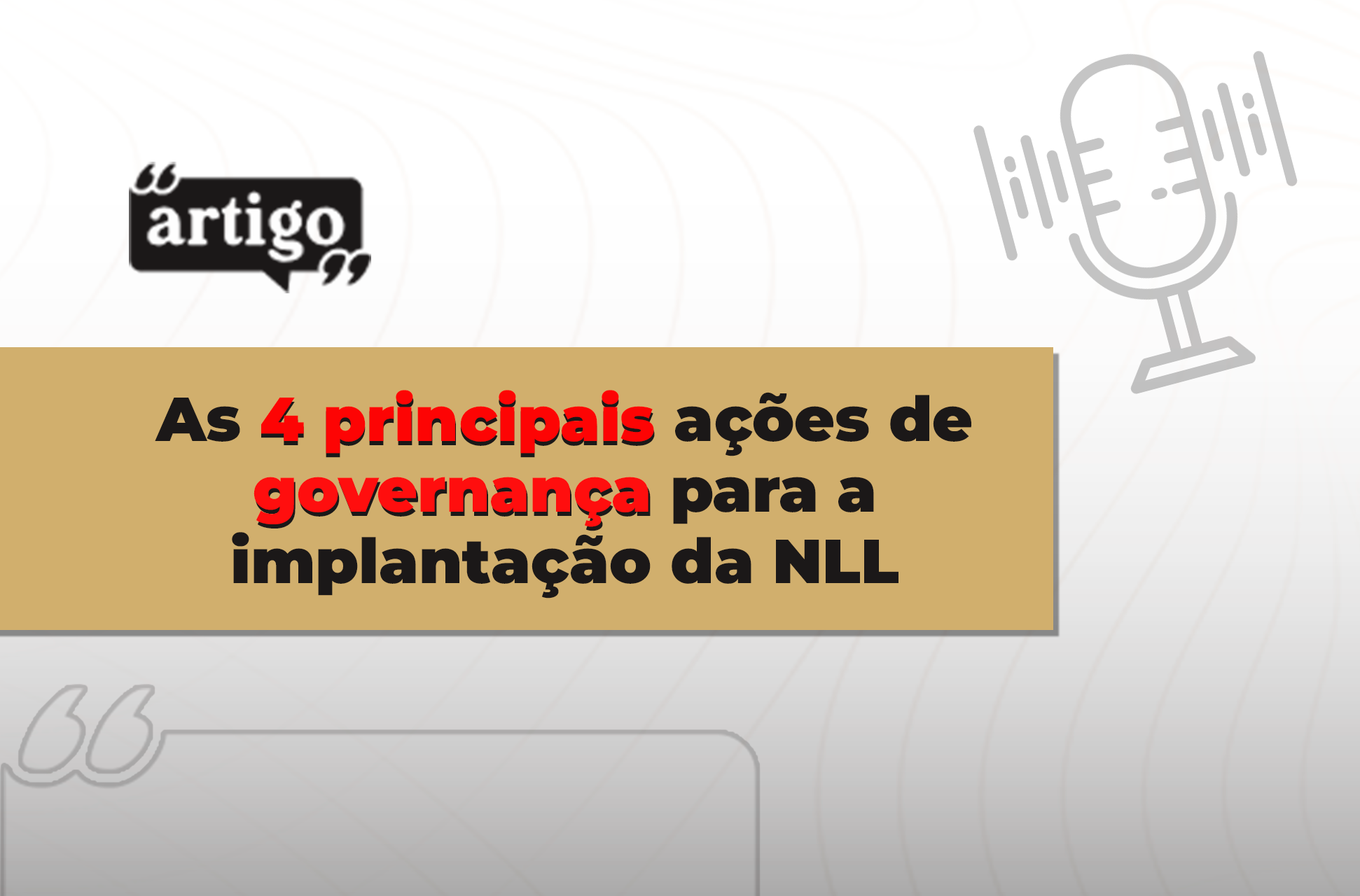 AS 4 PRINCIPAIS AÇÕES DE GOVERNANÇA - Blog Opinião Simone Amorim